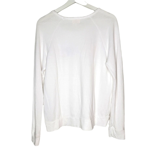 SUNDRY Lovers Graphic Sweatshirt Multicolor White Terry Sporty Women's Cozy Top - Picture 6 of 16